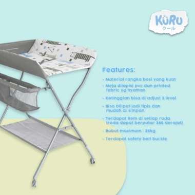 Kuru Meja Tempat Ganti Popok Bayi | Baby Changing Diaper Table