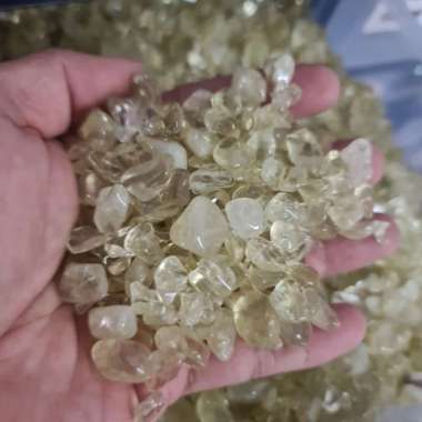 LEMON CITRINE CHIPS 7-12MM PAKET 100GRAMS