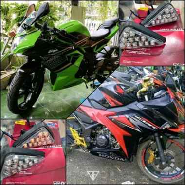 LAMPU SEIN TEMPEL CBR NINJA VIXION MEGAPRO R15 R25 LAMPU SEN TEMPEL
