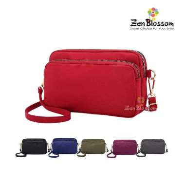 ZeeBee Tas Selempang Wanita Terbaru Clarissa / Tas Hp Slempang / Mini Sling Bag Tas Bahu Merah
