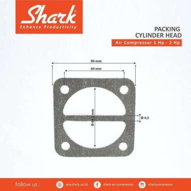Packing Cylinder Head kompresor Shark 1 Hp dan 2 Hp