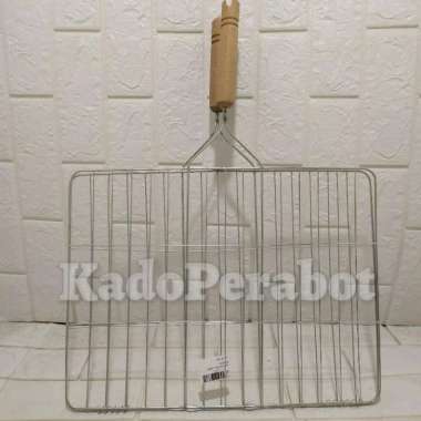 Jepitan ikan jumbo 41.5x31.5 cm - alat bakar ikan -alat masak new year