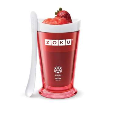 [BEST SELLER] Zoku Red Slush/Shake Maker - Alat Pembuat Es Krim Instant, Alat Pembuat Es Serut Insta
