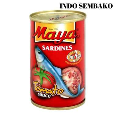 Maya Sarden Kaleng 155g / Sarden Maya kecil / Sarden Maya saus tomat 155 gram / Sarden Kaleng Kecil