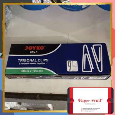 JOYKO No.1 Trigonal Clips / Penjepit Kertas Segitiga
