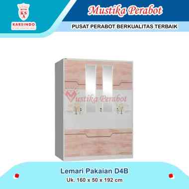 Lemari Pakaian Besi 4 Pintu D4B Karsindo