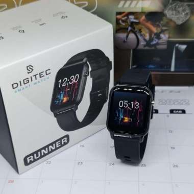 Jam Tangan Wanita Digitec Smart Watch Karet DIGITEC RUNNER Original Hitam