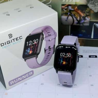 Jam Tangan Wanita Digitec Smart Watch Karet DIGITEC RUNNER Original Ungu
