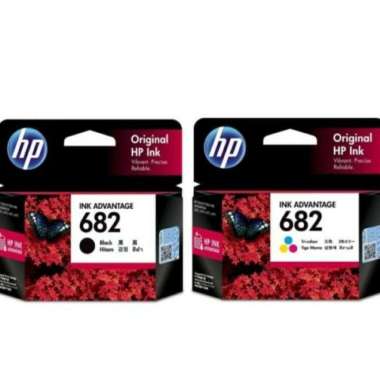 Paket Tinta HP 682 Black Color HP682 Original Ink Advantage Cartridge