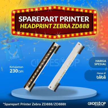 HEADPRINT PRINTHEAD / PRINT HEAD SPAREPART PRINTER ZEBRA ZD888T ZD888
