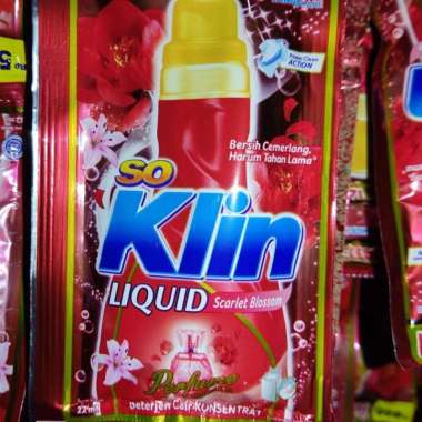 Promo Harga SO KLIN Liquid Detergent + Anti Bacterial Red Perfume Collection 22 ml - Blibli