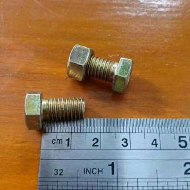 Baut Besi Siku Lobang 8 x 15 mm