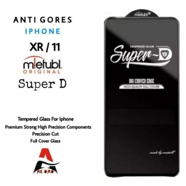 Tempered Glass iPhone XR / iPhone 11 Original Full Cover - SUPER D iPhone XR