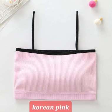 BAJUKIDDIE KOREAN MINISET SPORT BRA CROP TOP KEMBEN ANAK REMAJA IMPORT korean pink
