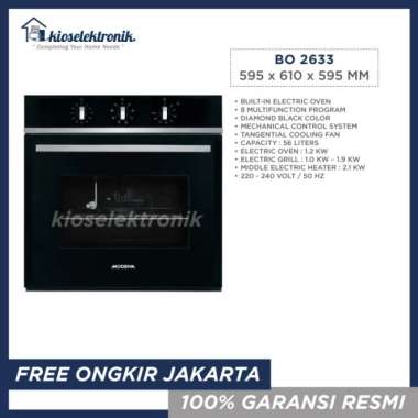 Modena Built In Oven BO 2633 - Oven Tanam Listrik BO2633
