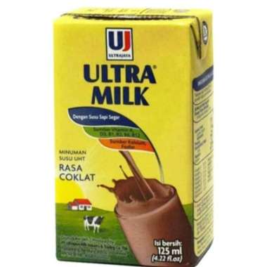 susu ultra 125 ml coklat uht