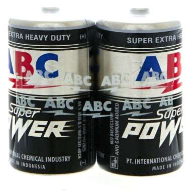 Batre Baterai ABC Super Power Size D Ukuran Besar LongLife Tahan Bocor