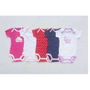 Bizy Bee Jumper Pendek 5in1 Jumper Bayi Premium Motif Cewek Cowok 3-12bln 12M (12bln) Cewek