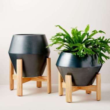 DVN Wooden Standing Planter / Tatakan Pot Kayu 30cm