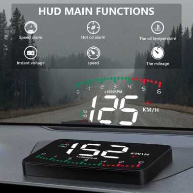 Display HUD Mobil OBD2 Speedometer Head-Up Projector