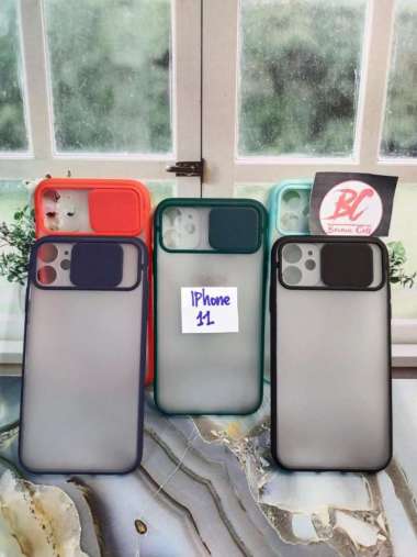 Untuk Iphone 11, Untuk Iphone 11 Pro - Case Slide Protection Kamera Case Sliding IPHONE 11 - tosca-r