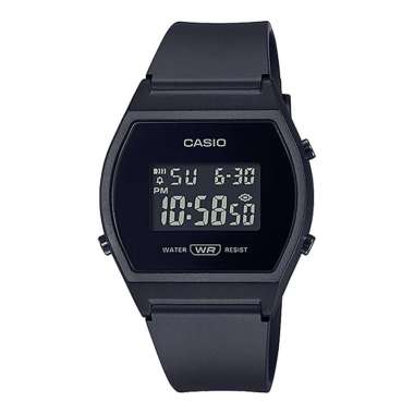 Casio General LW-204-1BDF Digital Dial Black Resin Strap [Machtwatch] Hitam