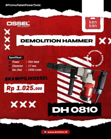 OSSEL Bor Beton Bor Bobok DH0810 Tembok Demoliton Hammer Drill Bor Beton DH0810 Bor Bobok Beton