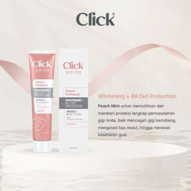 Click Natural Toothpaste Whitening Peach