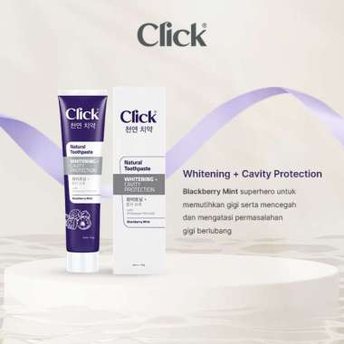 Click Natural Toothpaste Whitening Blackberry