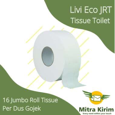 Tissue Toilet / Livi Eco JRT 16 Roll / Jumbo Roll Tissue Per Pcs