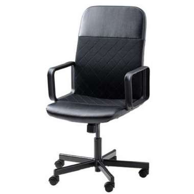 Kursi Kerja Kantor Putar Beroda RG Nyaman Tinggi BisaDisesuaikan_Hitam