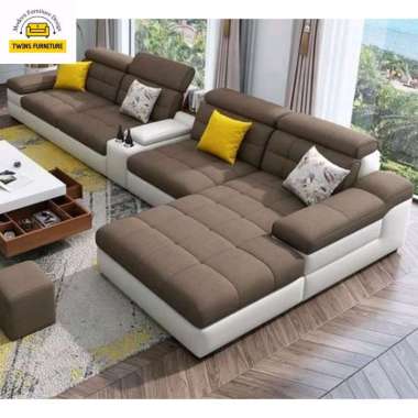 IDEA - SOFA LETTER L MODERN ELEGANT KURSI JATI BERGARANSI