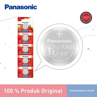 Panasonic Baterai Lithium Koin CR2032 5pc Battery Lithium Coin CR2032