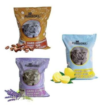 Pasir Purrsona 25 L - Pasir Kucing Gumpal Wangi