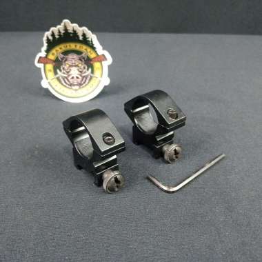 MOUNTING TELESKOP SINGLE BAUT OD25 OD30 REL 11 REL 22 / MOUNTING TELESKOP IMPOR OEM MURAH SB OD25 RE