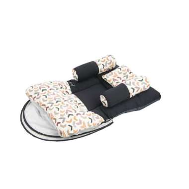 Snobby Kasur Tempat Tidur Bayi Dakron Set Bantal Guling + Kelambu Artsy Navy