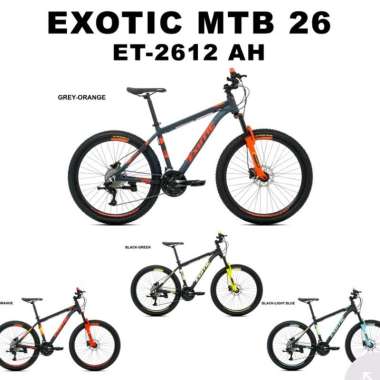Sepeda 26 Exotic 2612 AH 2x9 Speed Alloy Rem Hidraulik