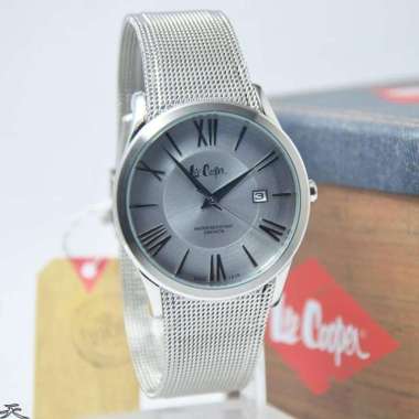 Lee Cooper LC-64G-A - Jam Tangan Pria Original - Silver