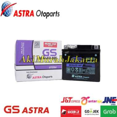 Aki Motor Yamaha Nmax Gs Astra Mf Gtz6V 12V / 5Ah Aki Kering