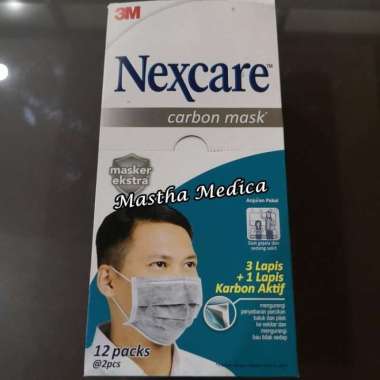 Masker Cantol Telinga Earloop 3M Nexcare Masker Carbon Debu Partikel