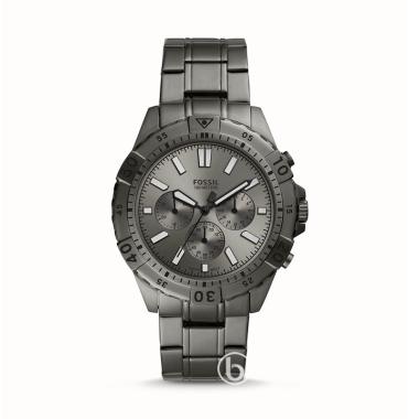 Fossil Garret Chronograph Jam Tangan Pria [Original] Smoke Grey