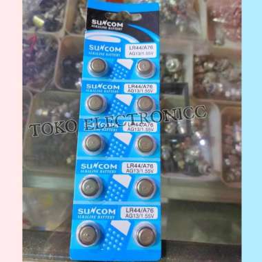 Baterai Suncom LR44 1,55V - Gepeng