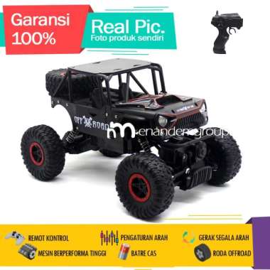 Mainan Mobil Remot Kontrol RC Offroad Climbing Black Phantom 4WD Multicolor
