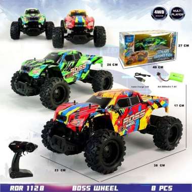 mobil remot kontrol besar | mobil rc offroad free batre Multicolor