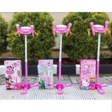 mainan mikrofon anak microphone frozen double grosir murah mic anak