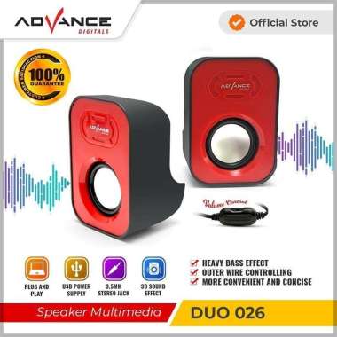 Speaker ADVANCE DUO-026 3D Aktif Komputer With Volume Line Control