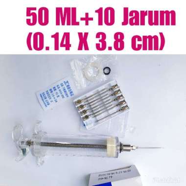 Suntikan kambing 50Ml spuit jarum suntik besar alat suntik sapi kerbau lembu domba 16G jarum suntik 