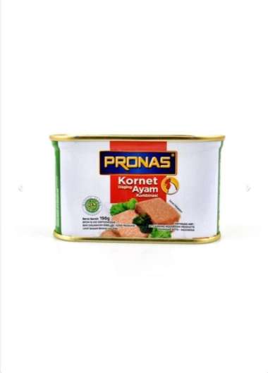 KORNET AYAM PRONAS 198 GR CHICKEN CORNED KALENG