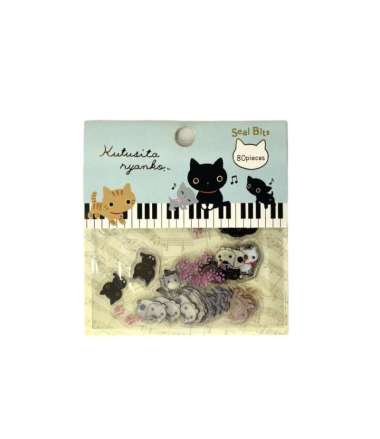 STICKER FLAKES TRANSPARANT KUTUSITA NYANKO