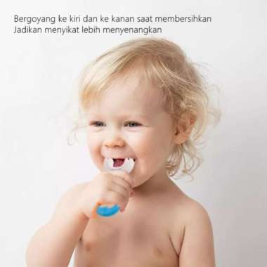 sikat gigi anak bentuk u silikon umur 2-6 tahun